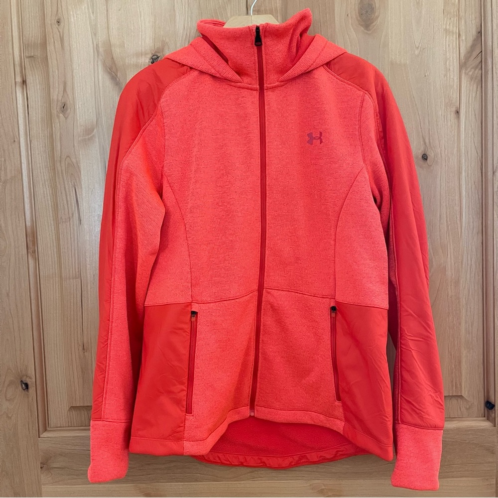 Under Armour Women’s Coldgear Jacket, Orange, Medium